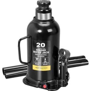 Torin Black 20-ton Steel Hydraulic Bottle Jack
